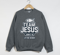 Load image into Gallery viewer, Team Jesus, Lifetime Member - Christian Sweatshirt
