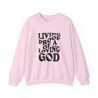 Load image into Gallery viewer, Living Proof Of A Loving God - Sweatshirt

