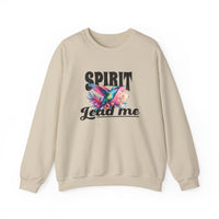 Load image into Gallery viewer, Spirit Lead Me, Christian Sweatshirt, Faith Shirt, Floral Unisex Hummingbird,  Prayer Shirt