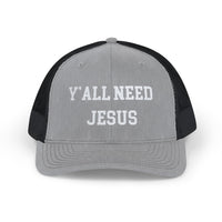 Load image into Gallery viewer, Snapback Trucker Cap - Y&#39;all Need Jesus
