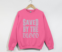 Load image into Gallery viewer, Saved By The Blood - Christian Sweatshirt