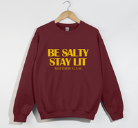 Load image into Gallery viewer, Be Salty Stay Lit - Christian Sweatshirt