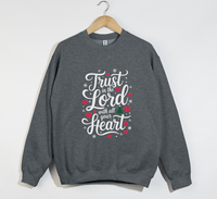 Load image into Gallery viewer, Trust In The Lord With All Your Heart - Christmas Sweatshirt
