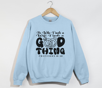 Load image into Gallery viewer, He Who Finds A Wife, Finds A Good Thing - Sweatshirt
