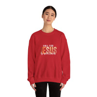 Load image into Gallery viewer, Fall for Jesus Sweatshirt, He Never Leaves, Christian Unisex Faith Pullover
