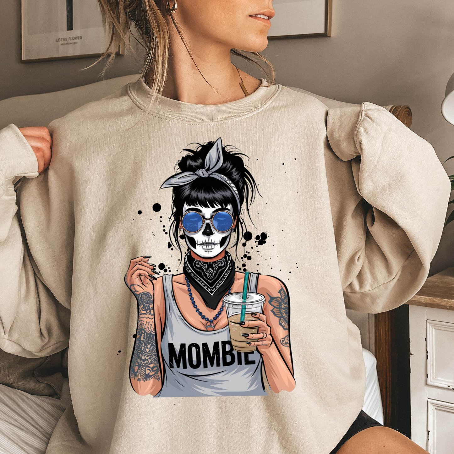 Mombie Halloween Witchy Sweatshirt