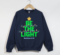 Load image into Gallery viewer, Be The Light - Christmas Sweatshirt
