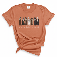 Load image into Gallery viewer, Pray Like a Girl Comfort Colors Soft Women's Tee