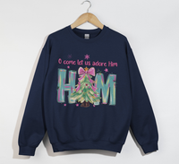 Load image into Gallery viewer, Oh Come Let Us Adore Him - Christmas Sweatshirt
