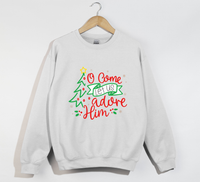 Load image into Gallery viewer, Oh Come Let Us Adore Him - Christmas Sweatshirt
