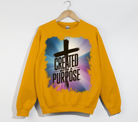 Load image into Gallery viewer, Created With A Purpose - Christian Sweatshirt