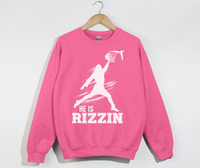 Load image into Gallery viewer, He Is Rizzin&#39; Funny Jesus Meme Sweatshirt
