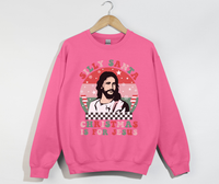 Load image into Gallery viewer, Silly Santa, Christmas Is For Jesus - Christian Sweatshirt
