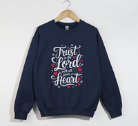 Load image into Gallery viewer, Trust In The Lord With All Your Heart - Christmas Sweatshirt
