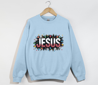 Load image into Gallery viewer, Jesus Name Christmas Holiday Sweatshirt
