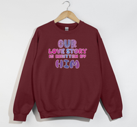 Load image into Gallery viewer, Our Love Story Is Written By Him - Sweatshirt
