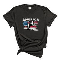 Load image into Gallery viewer, USA Cowboy Shirt- Fourth Of July Comfort Colors Tee