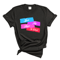 Load image into Gallery viewer, Love Joy Hope In Christ Shirt - Comfort Colors Tee