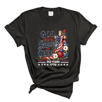 Load image into Gallery viewer, God Shed His Grace On Thee - Patriotic Comfort Colors Women's Tee