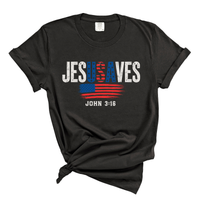 Load image into Gallery viewer, Jesus Saves - America Patriotic Comfort Colors Tee
