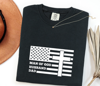 Load image into Gallery viewer, Man Of God Dad Shirt - Comfort Colors Men's Tee