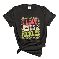 Load image into Gallery viewer, I Love Jesus And Pickles - Comfort Colors Tee