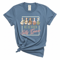 Load image into Gallery viewer, He Is Risen Silly Goose - Funny Christian Easter Comfort Colors Tee