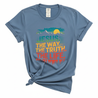 Load image into Gallery viewer, Jesus The Way The Truth The Life - Comfort Colors Tee