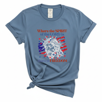 Load image into Gallery viewer, Where The Spirit Of The Lord Is There Is Freedom - Christian Patriotic Shirt