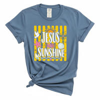 Load image into Gallery viewer, Jesus and Sunshine - Comfort Colors Tee