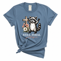 Load image into Gallery viewer, Still Feral Just Forgiven - Comfort Colors Tee