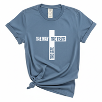 Load image into Gallery viewer, The Way The Truth The Life Jesus Shirt - Christian Cross T Shirt