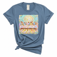 Load image into Gallery viewer, Christian Last Supper Do This In Remembrance Of Me Comfort Colors Tee