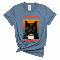 Load image into Gallery viewer, I'm Only Talking To Jesus Today - Cat Lover Comfort Colors Tee