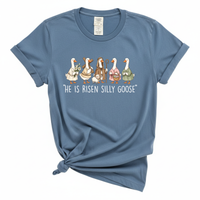 Load image into Gallery viewer, He Is Risen Silly Goose - Funny Christian Easter Comfort Colors Tee