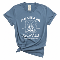 Load image into Gallery viewer, Pray Like a Girl Shirt - Catholic Women's Tee