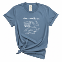 Load image into Gallery viewer, Watch What He Does Tee - Christian Miracle Shirt Five Loaves Two Fish