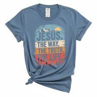 Load image into Gallery viewer, Jesus The Way The Truth The Life - Comfort Colors Tee