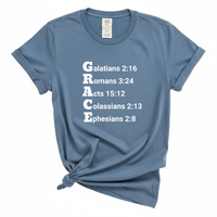 Load image into Gallery viewer, Grace Bible Verse Shirt - Christian Comfort Colors Tee