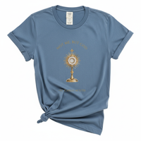 Load image into Gallery viewer, Not Me But God St Carlo Acutis - Catholic Devotion T Shirt