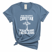 Load image into Gallery viewer, I'm Not That Perfect Christian - Comfort Colors Tee