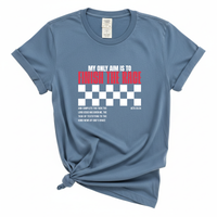 Load image into Gallery viewer, Finish the Race - Faithful Servant Tee Inspirational Christian Gift
