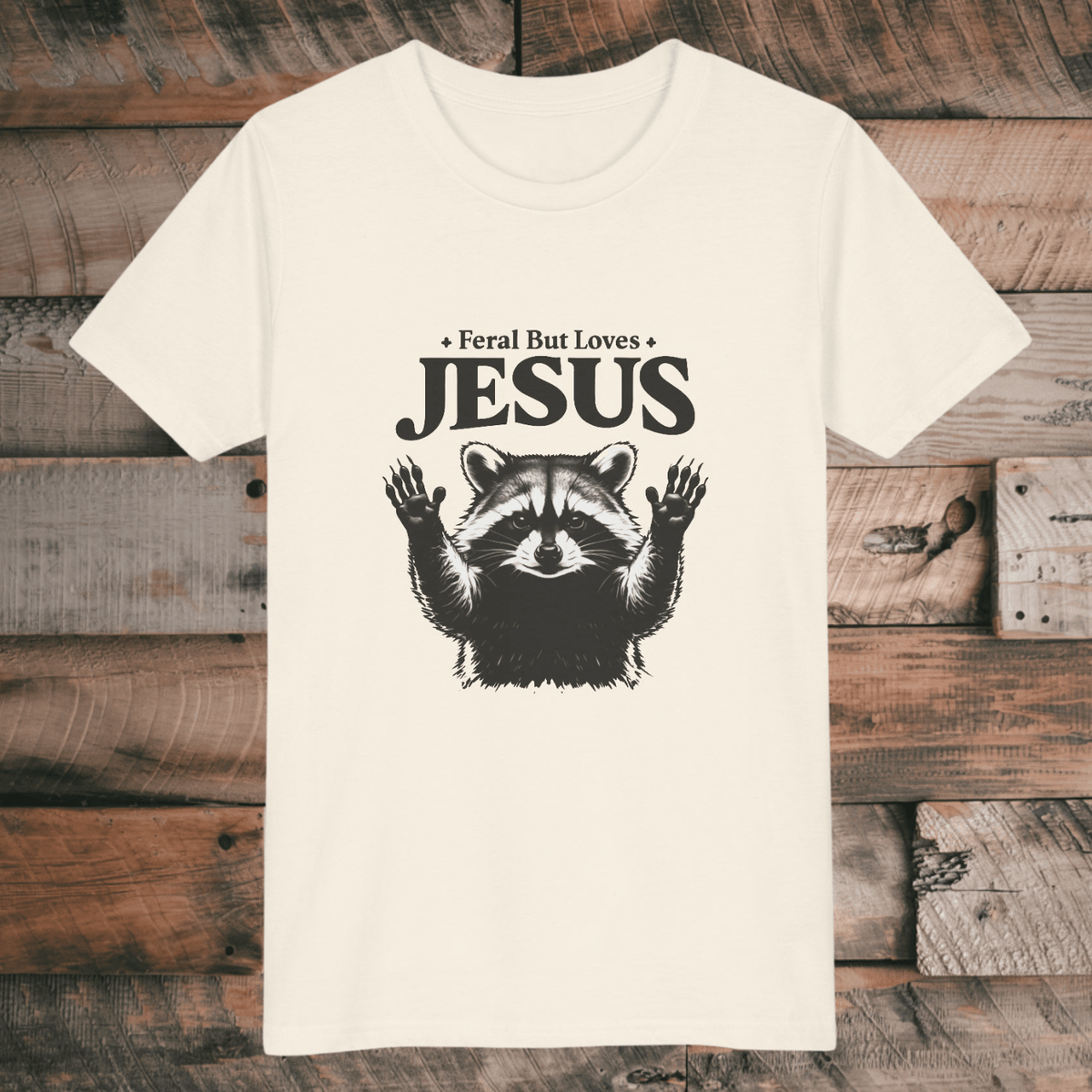 Feral But Loves Jesus Youth Short Sleeve Tee - Fun & Faith-Inspired T-Shirt