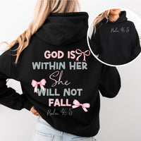 Load image into Gallery viewer, God is Within her, She will not fall - Hoodie
