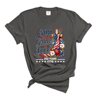 Load image into Gallery viewer, God Shed His Grace On Thee - Patriotic Comfort Colors Women's Tee