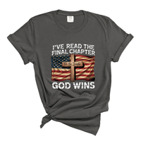 Load image into Gallery viewer, Patriotic Christian Shirt God Wins - Comfort Colors Tee