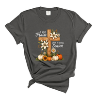 Load image into Gallery viewer, I Will Praise Him in Every Season Shirt - Autumn Fall Shirt