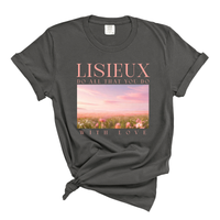 Load image into Gallery viewer, Lisieux Do All That You Do With Love - Catholic Comfort Colors Women's Tee