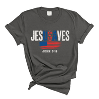 Load image into Gallery viewer, Jesus Saves - America Patriotic Comfort Colors Tee