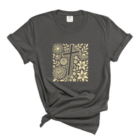 Load image into Gallery viewer, Wildflower Cross Christian Floral Tee